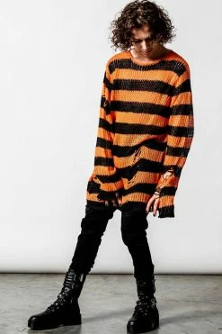 Killstar Pumpkin Punk Knit Sweater Black And Orange -Timeless London Shop PUMPKIN KNIT SWEATER MENS B x1600 3ae0ee39 122b 479b b046 a63555219c82 560x