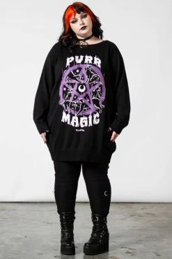 Killstar Purr Magic Knit Sweater Cat Print -Timeless London Shop PURR MAGIC KNIT SWEATER PLUS C x1600 7f0fa8f2 361b 41b8 a7d5 b1dabd662e50 560x