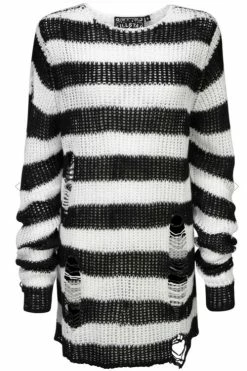 Killstar Pugsley Punk Knit Sweater Black And White -Timeless London Shop Pugsley GF 1ca1c02a 44c1 4148 a9cc 2d96073ee27e 560x