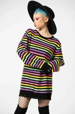 Killstar Rainbow Warrior Knit Sweater -Timeless London Shop RAINBOW WARRIOR KNIT SWEATER W D x1600 c50f2314 bff3 4b45 a8ef ea50b7919477 560x