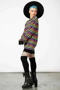 Killstar Rainbow Warrior Knit Sweater -Timeless London Shop RAINBOW WARRIOR KNIT SWEATER W E x1600 8dd42de9 c8c0 41a0 8717 67d96197a073 560x