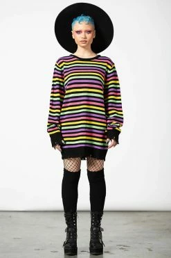 Killstar Rainbow Warrior Knit Sweater -Timeless London Shop RAINBOW WARRIOR KNIT SWEATER W c x1600 12e5e44f e468 40ae 9643 de3e9cf0f1eb 560x