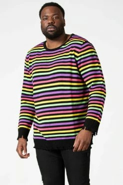 Killstar Rainbow Warrior Knit Sweater -Timeless London Shop RAINBOW WARRIROR KNIT SWEATER PLUS M B x1600 eb6dd21c 42a0 434c 9aa2 e713769a47f6 560x