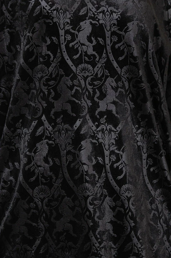 Killstar Mythic Mind Velvet Kimono In Black Festival Ready Unicorns 2 Killstar Mythic Mind Velvet Kimono In Black Festival Ready Unicorns - Image 2