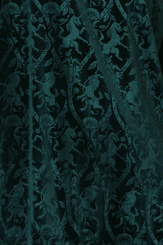 Killstar Mythic Mind Velvet Kimono In Emerald Green Festival Ready Unicorns 2 Killstar Mythic Mind Velvet Kimono In Emerald Green Festival Ready Unicorns - Image 2