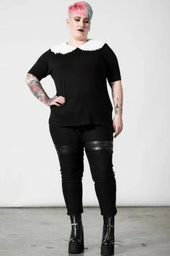 Killstar Ruby Lace Collared Top * SUPER SOFT * -Timeless London Shop RUBY LACE COLLAR TOP PLUS B x1600 01c25e48 5262 4707 badb 6bd1dff26f33 560x
