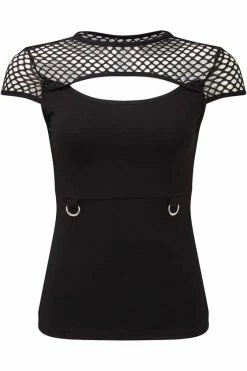 Killstar Ramona Mesh Cap-Sleeve Top 8 Killstar Ramona Mesh Cap-Sleeve Top -Timeless London Shop RamonaTop GF 560x
