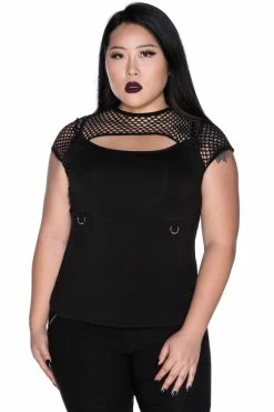 Killstar Ramona Mesh Cap-Sleeve Top 9 Killstar Ramona Mesh Cap-Sleeve Top -Timeless London Shop RamonaTop PF 560x