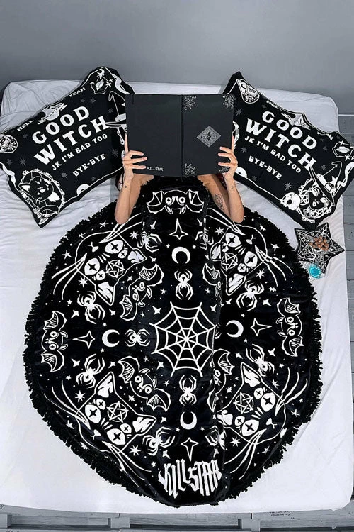 Killstar Spoopy Round Blanket 1 Killstar Spoopy Round Blanket