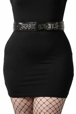 Killstar Stay Wild Black Statement Belt Moon Child Motif