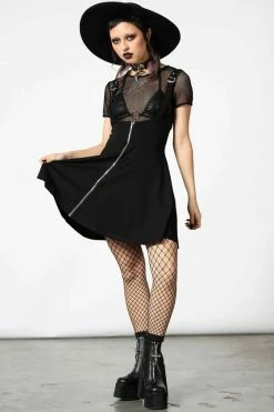 Killstar Suspend Me Statement Skirt Zip Front -Timeless London Shop SUSPEND ME STATEMENT SKIRT W 2 x1600 69759ade c75e 4747 8f4d 3dc429f61776 560x
