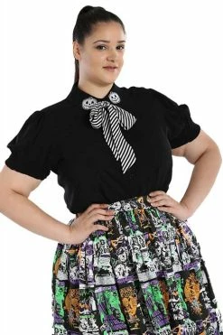 Hell Bunny Skelli Blouse