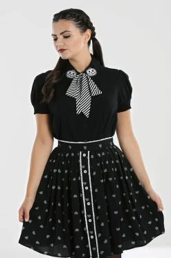 Hell Bunny Skelli Blouse 25 Hell Bunny Skelli Blouse -Timeless London Shop SkelliBlouse FR2 40dcea8c 817d 4c19 b8ff c164e3a327d8 560x