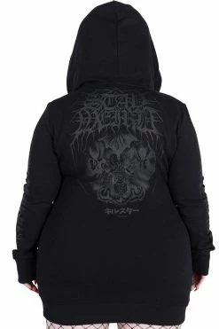 Killstar Weirdo Hooded Dress In Black 9 Killstar Weirdo Hooded Dress In Black -Timeless London Shop WEIRDO LONGLINE HOODIE PLUS D 1024x1024 e638f06d 5177 4d89 9fcf 1759b088c752 560x
