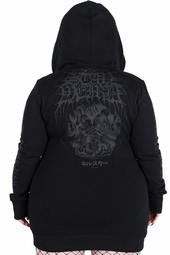 Killstar Weirdo Hooded Dress In Black 4 Killstar Weirdo Hooded Dress In Black - Image 4