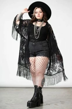 Killstar Witch Hazel Lace Kimono Festival Ready