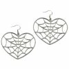 Kreepsville 666 Large Web Heart Earrings