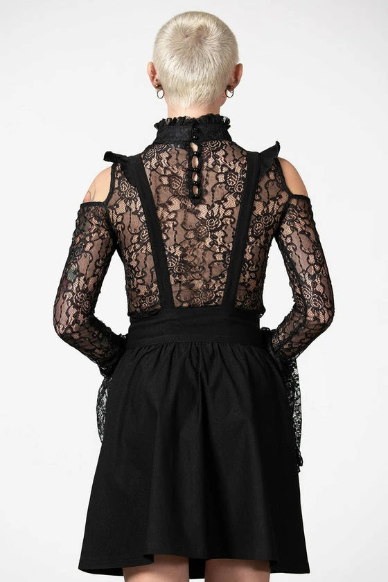 Killstar Yuna Suspender Skirt Ruffled Shoulders 13 Killstar Yuna Suspender Skirt Ruffled Shoulders - Image 13