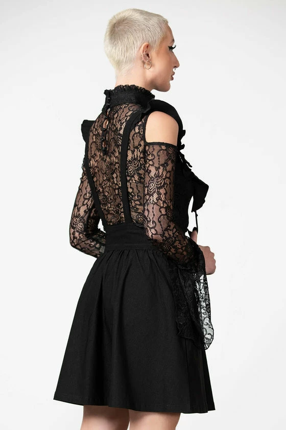 Killstar Yuna Suspender Skirt Ruffled Shoulders 14 Killstar Yuna Suspender Skirt Ruffled Shoulders - Image 14