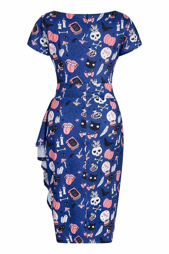 Lady Vintage Elsie Dress In Black Magic 2 Lady Vintage Elsie Dress In Black Magic - Image 2