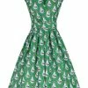 Lady Vintage Eva Dress In Potions Print