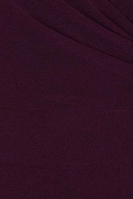 Lady Vintage Elsie Dress In Plain Blackcurrant Purple 4 Lady Vintage Elsie Dress In Plain Blackcurrant Purple - Image 4