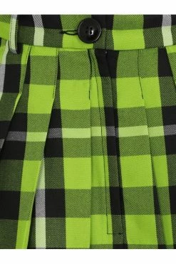 Collectif Daria Pleated Mini Skirt In Frogs Breath Tartan -Timeless London Shop daria frogs breath mini skirt p18183 1124700 medium cb5b2548 998d 4b98 b23a d368de62528b 560x