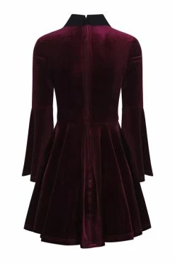 Hell Bunny Prudence Dress -Timeless London Shop hlb40015 prudence dress wine 11 2 560x