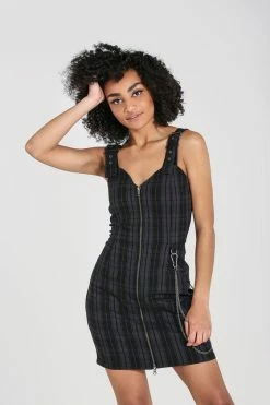 Hell Bunny Storm Mini Dress -Timeless London Shop hlb40134 storm mini dress grey 01 560x