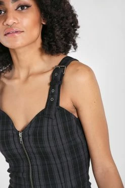 Hell Bunny Storm Mini Dress -Timeless London Shop hlb40134 storm mini dress grey 03 560x