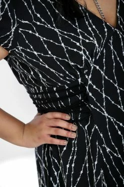 Hell Bunny Barbed Wire Mini Dress -Timeless London Shop hlb40181p barbed wire mini dress blk 03 560x