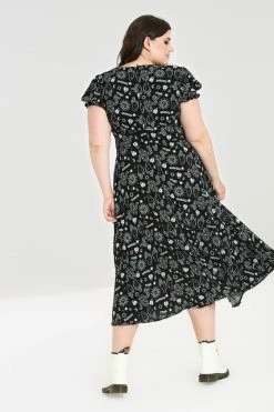 Hell Bunny Hello Goodbye Dress Maxi Ouija Halloween Print 22 Hell Bunny Hello Goodbye Dress Maxi Ouija Halloween Print -Timeless London Shop hlb40188p hello goodbye dress black 04 2 1 560x