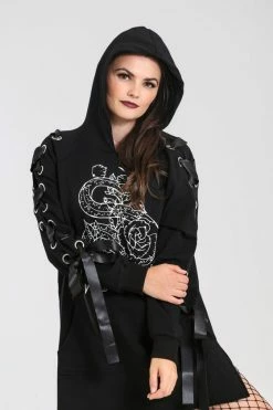 Hell Bunny Medusa Oversized Hoodie Dress Loungewear Collection -Timeless London Shop hlb40222 medusa hoodie dress black 05 1 1 d9db75e8 1e5d 4e29 9ec4 35df4462599a 560x