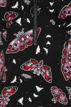Hell Bunny In The Moonlight Mini Dress Moths -Timeless London Shop hlb40229 in the moonlight mini dress black 11 2 1 560x