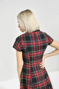 Hell Bunny Heather Mini Dress Tartan With Collar -Timeless London Shop hlb40238 heather mini dress red black 05 09ab7b4d 0532 4841 94f1 c6051a41f164 560x