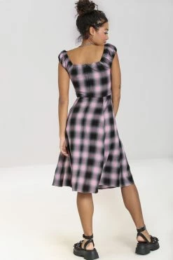 Hell Bunny Hayley Dress Pink Check Tartan Grunge 14 Hell Bunny Hayley Dress Pink Check Tartan Grunge -Timeless London Shop hlb40252 hayley dress 04 1 560x