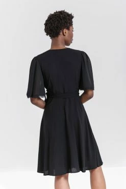 Hell Bunny Liara Dress Flowy Gothic Wrap Around -Timeless London Shop hlb40271 liara dress black 04 1 560x
