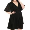 Hell Bunny Liara Dress Flowy Gothic Wrap Around