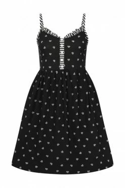 Hell Bunny Ribcage Babydoll Dress Ribcage Hearts With Stripe Detail 20 Hell Bunny Ribcage Babydoll Dress Ribcage Hearts With Stripe Detail -Timeless London Shop hlb40272 ribcage babydoll dress blk wht 10 1 Mod 560x