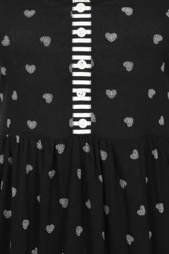 Hell Bunny Ribcage Babydoll Dress Ribcage Hearts With Stripe Detail 21 Hell Bunny Ribcage Babydoll Dress Ribcage Hearts With Stripe Detail -Timeless London Shop hlb40272 ribcage babydoll dress blk wht 12 1 1 560x