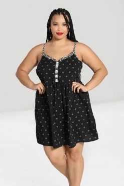Hell Bunny Ribcage Babydoll Dress Ribcage Hearts With Stripe Detail 18 Hell Bunny Ribcage Babydoll Dress Ribcage Hearts With Stripe Detail -Timeless London Shop hlb40272p ribcage babydoll dress blk wht 04 560x