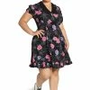 Hell Bunny Eloise Mini Dress Floral Print With Webs