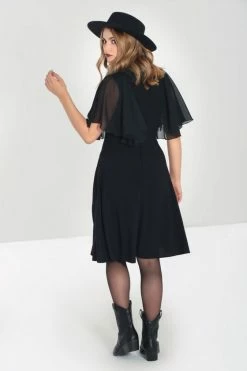 Hell Bunny Isabelle Mid Dress Shawl Detail 14 Hell Bunny Isabelle Mid Dress Shawl Detail -Timeless London Shop hlb40295 isabelle dress blk 02 1 1 560x