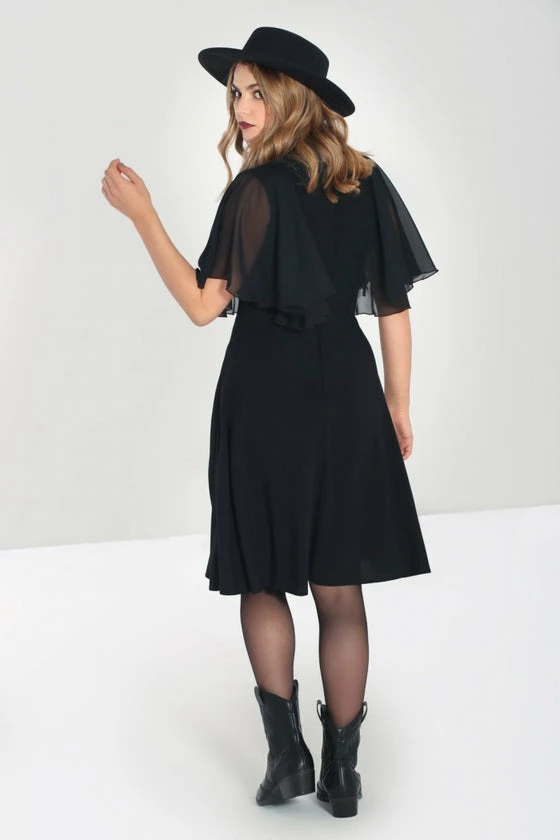 Hell Bunny Isabelle Mid Dress Shawl Detail 3 Hell Bunny Isabelle Mid Dress Shawl Detail - Image 3