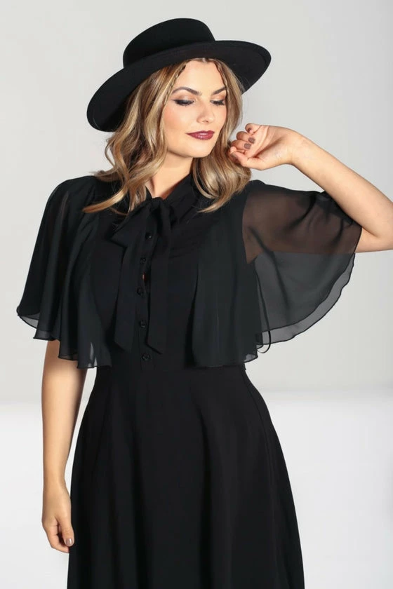 Hell Bunny Isabelle Mid Dress Shawl Detail 4 Hell Bunny Isabelle Mid Dress Shawl Detail - Image 4