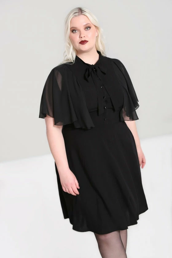 Hell Bunny Isabelle Mid Dress Shawl Detail 6 Hell Bunny Isabelle Mid Dress Shawl Detail - Image 6