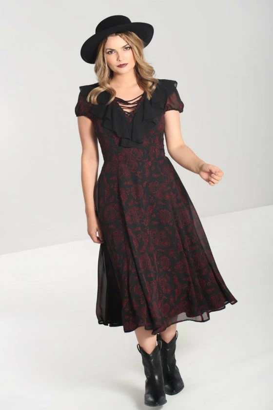 Hell Bunny Clarice Maxi Dress Snake Print 2 Hell Bunny Clarice Maxi Dress Snake Print - Image 2