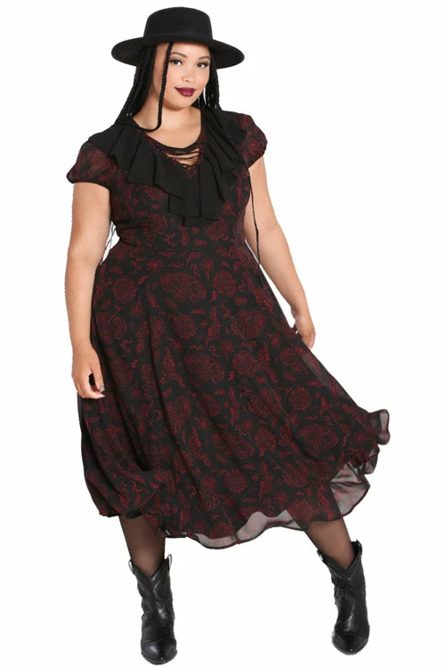 Hell Bunny Clarice Maxi Dress Snake Print 1 Hell Bunny Clarice Maxi Dress Snake Print