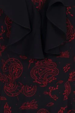 Hell Bunny Clarice Maxi Dress Snake Print 21 Hell Bunny Clarice Maxi Dress Snake Print -Timeless London Shop hlb40299z clarice maxi dress blk 11 560x