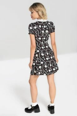 Hell Bunny Heart Lock Mini Dress -Timeless London Shop hlb40311 heart lock mini dress blk 02 560x